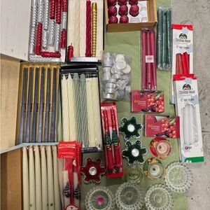 Assorted Christmas Candles Set